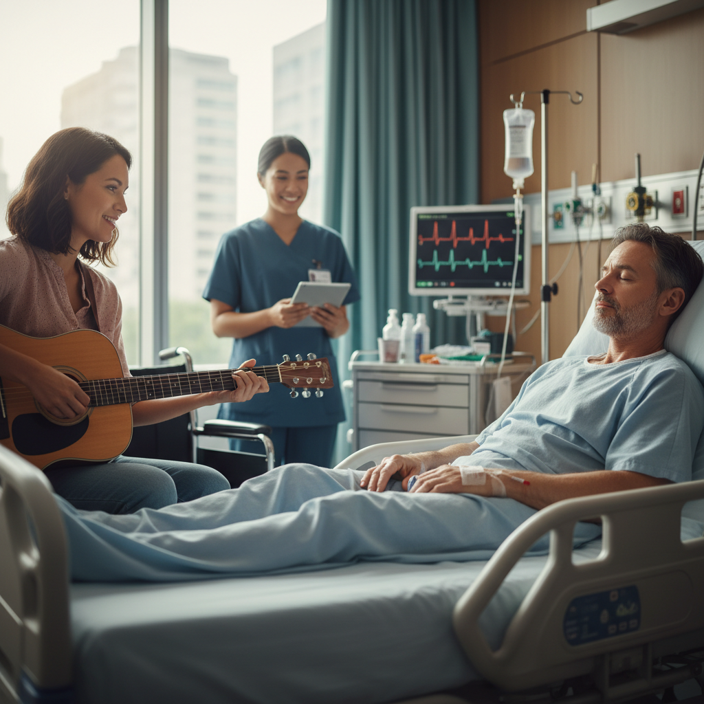 Surgical patients with mental health conditions who get music therapy are often the most medically complex